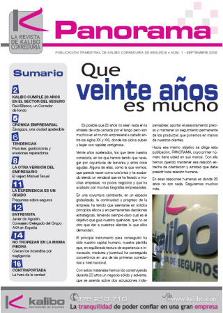 Número 1 · Septiembre 2009